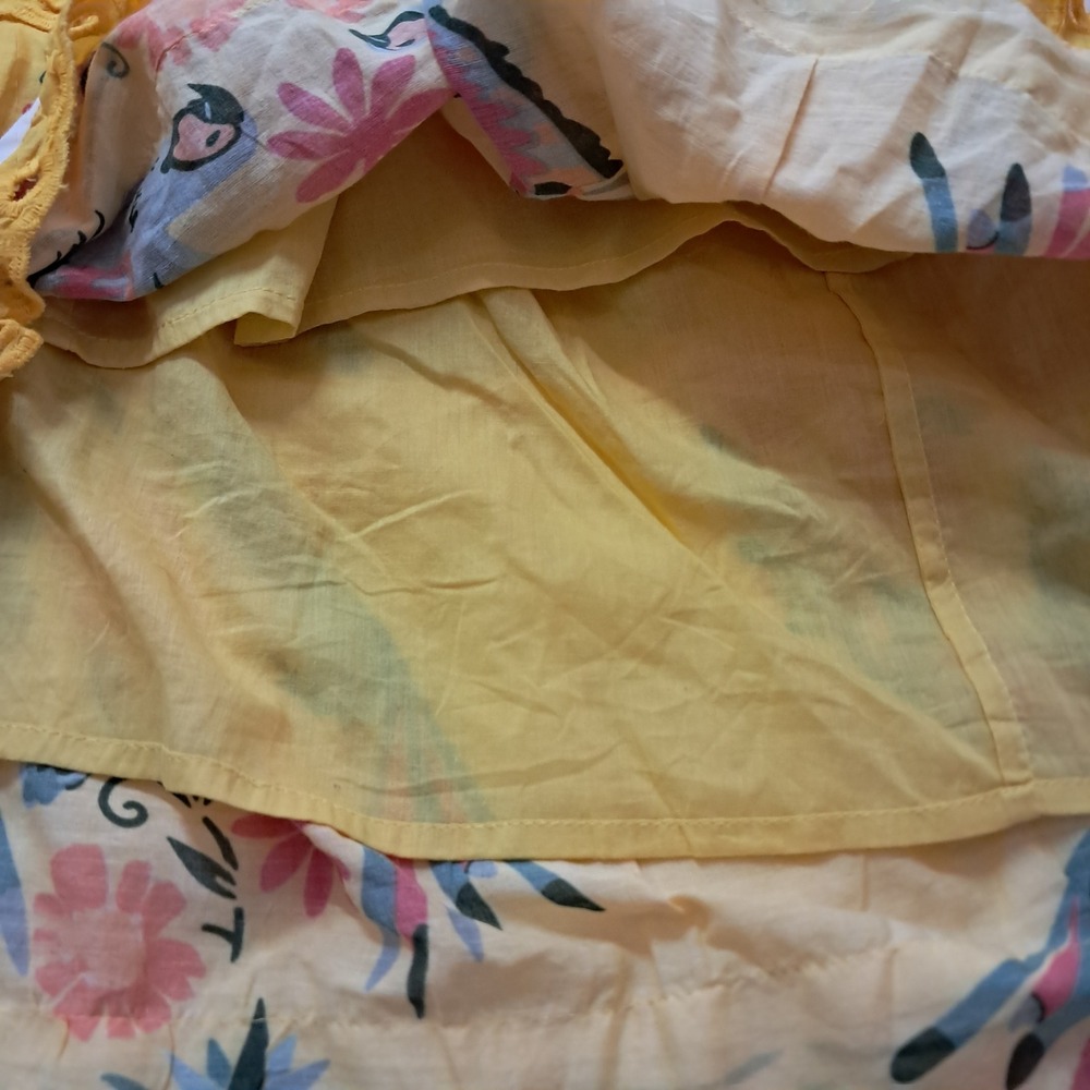 NWT JessaKae Tropica Dress Halter Dress Women's XXL Yellow Vibrant Vacation - Picture 11 of 15